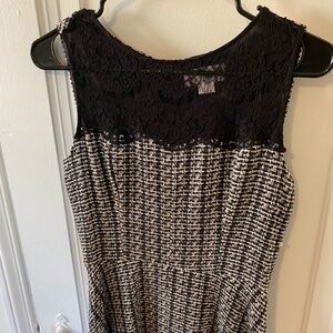 Jessica Simpson tweed and lace A line formal dress size 2